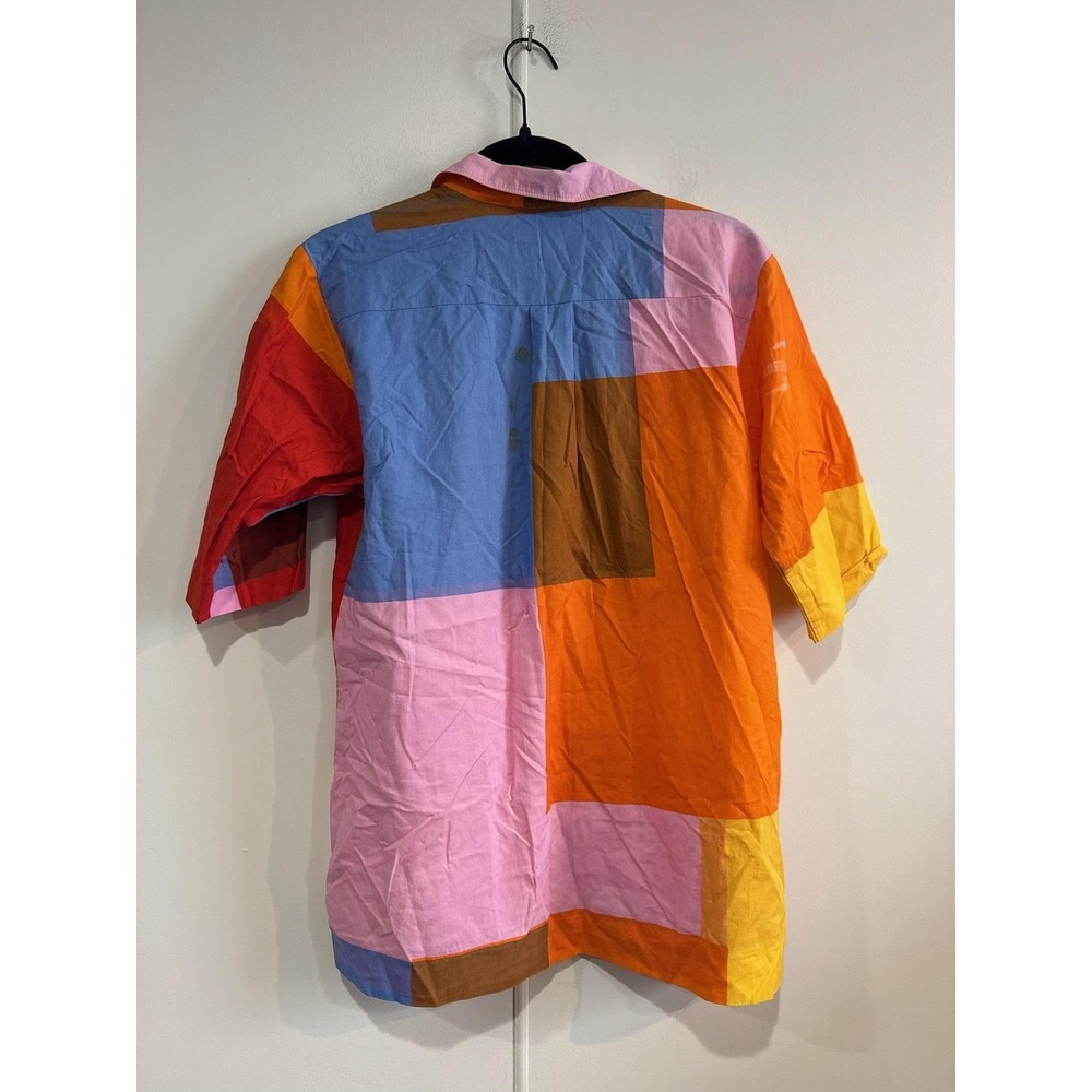 VTG Marimekko Dress 2 Piece Set Womens Medium Multicolor Colorblock Finland 80s - Picture 12 of 16
